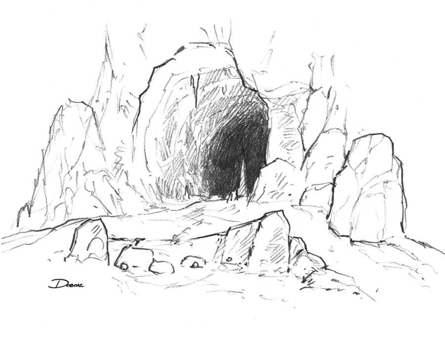 Пещера картинка детская