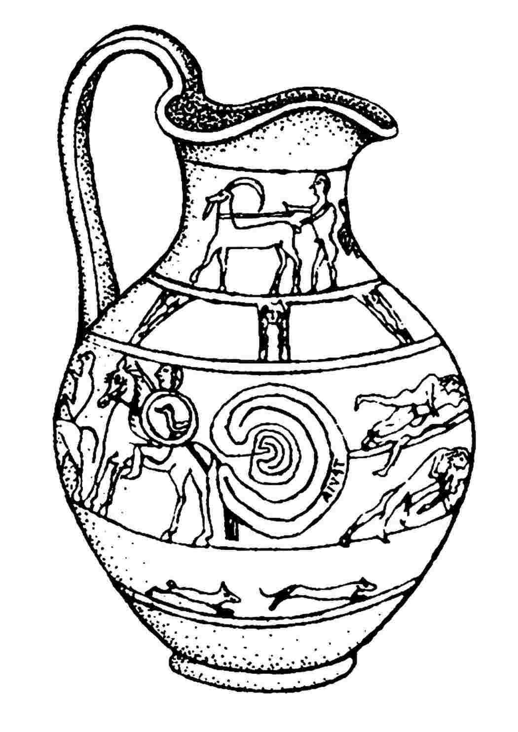 Греческая керамика вазопись древней Греции рисунок