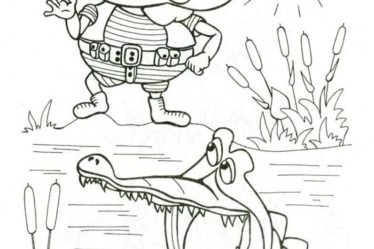 Бармалей раскраска для детей Чуковский