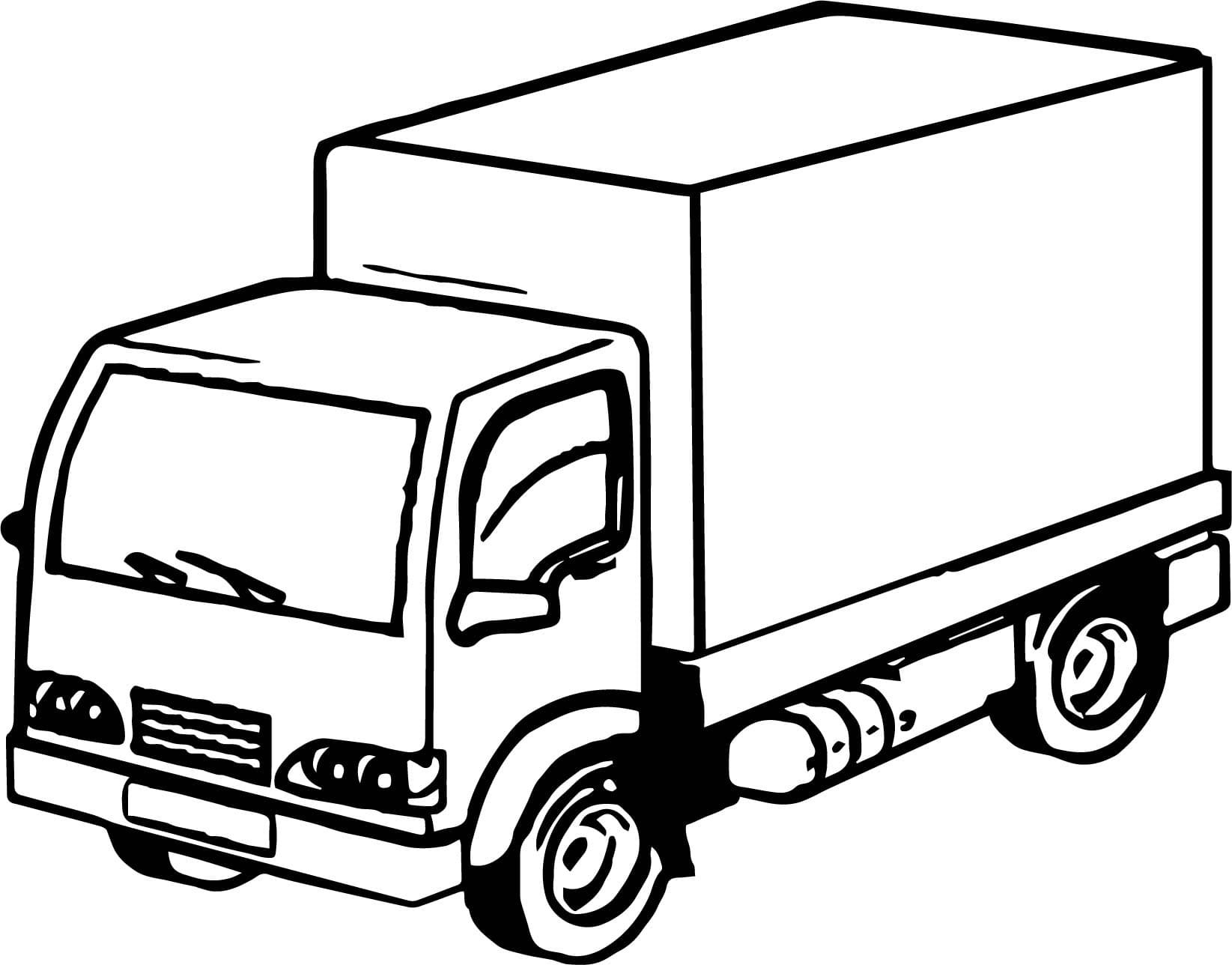 Нарисовать грузовой автомобиль