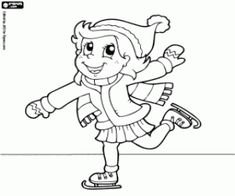 Трафареты девочки на льду
