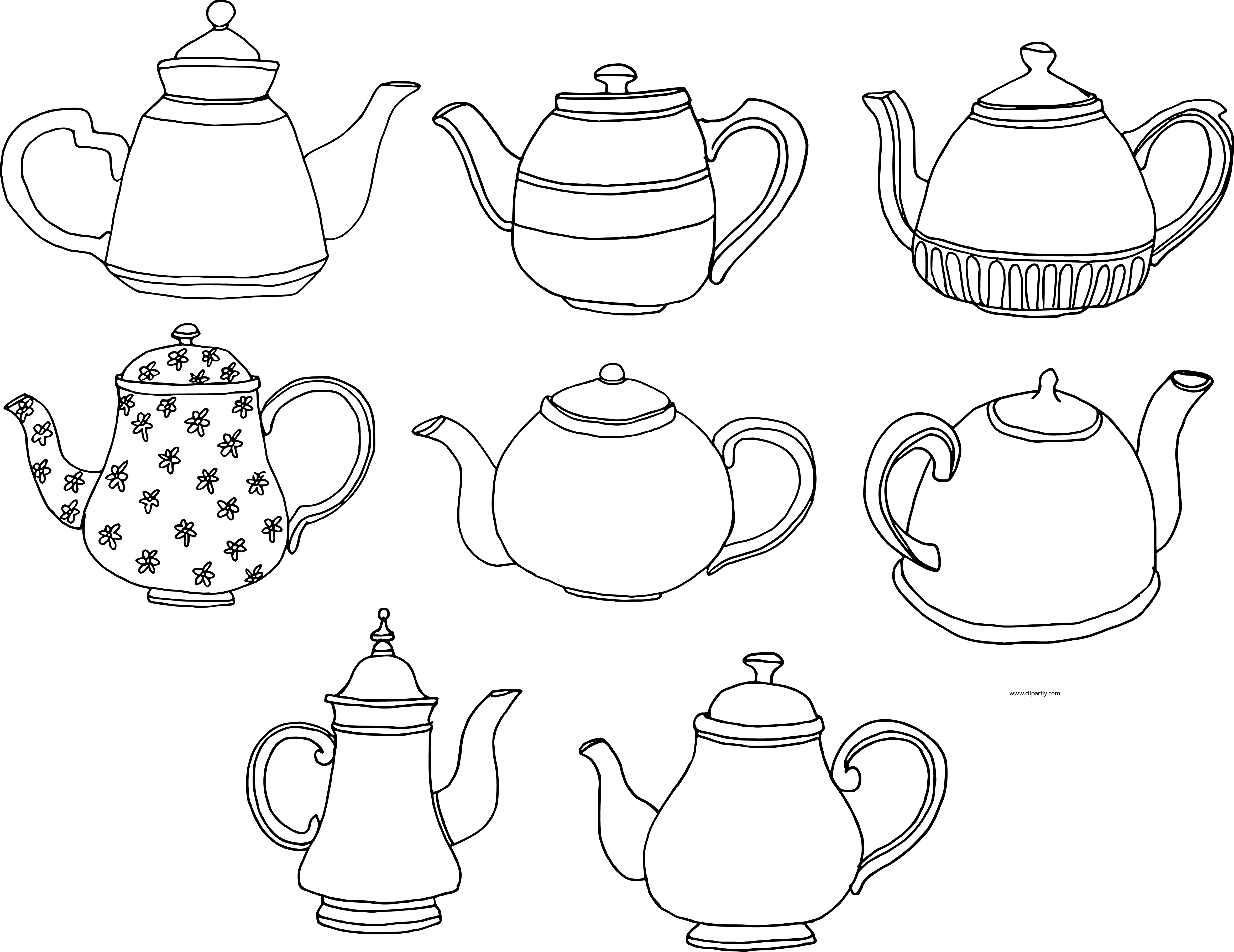Рисунок чайника. Чайный сервиз раскраска. Сервиз раскраска для детей. Посуда рисунок. Рисование для чайников.