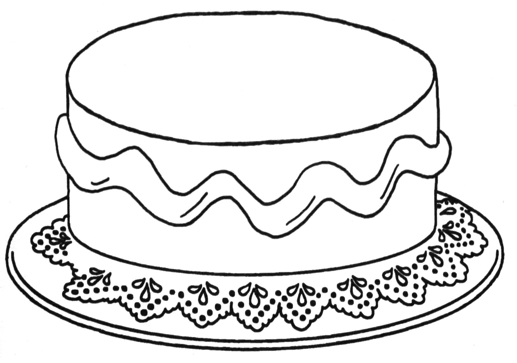 Торт трафарет для распечатки