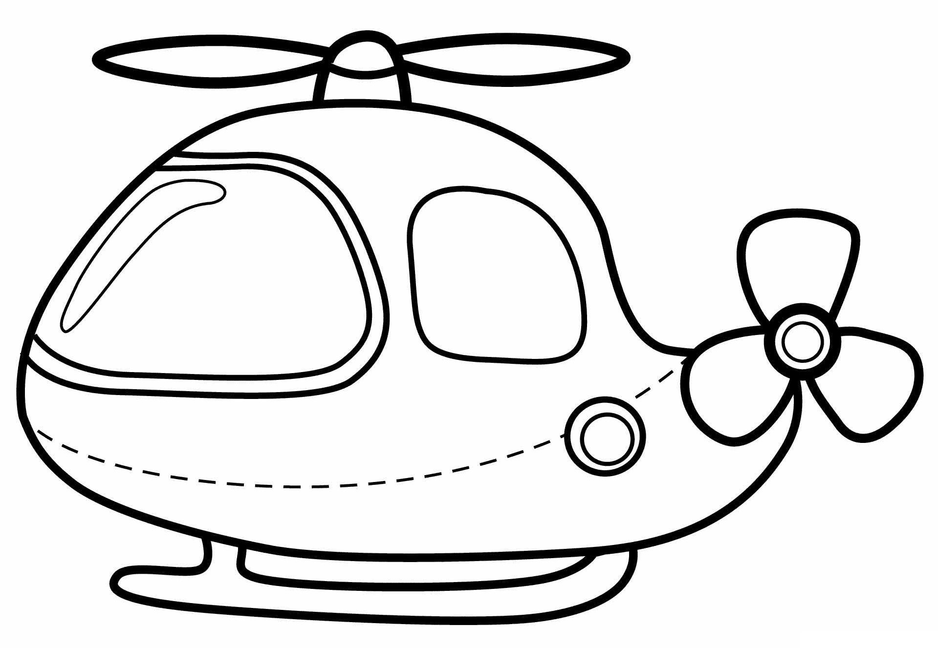 Вертолет для раскрашивания детям
