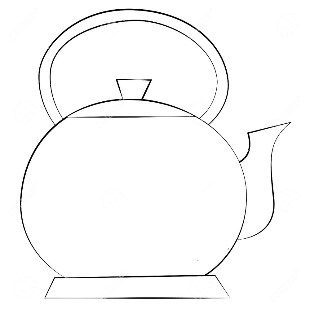 Заварочный чайник раскраска