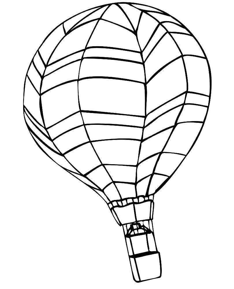 Воздушный шар раскраска для детей