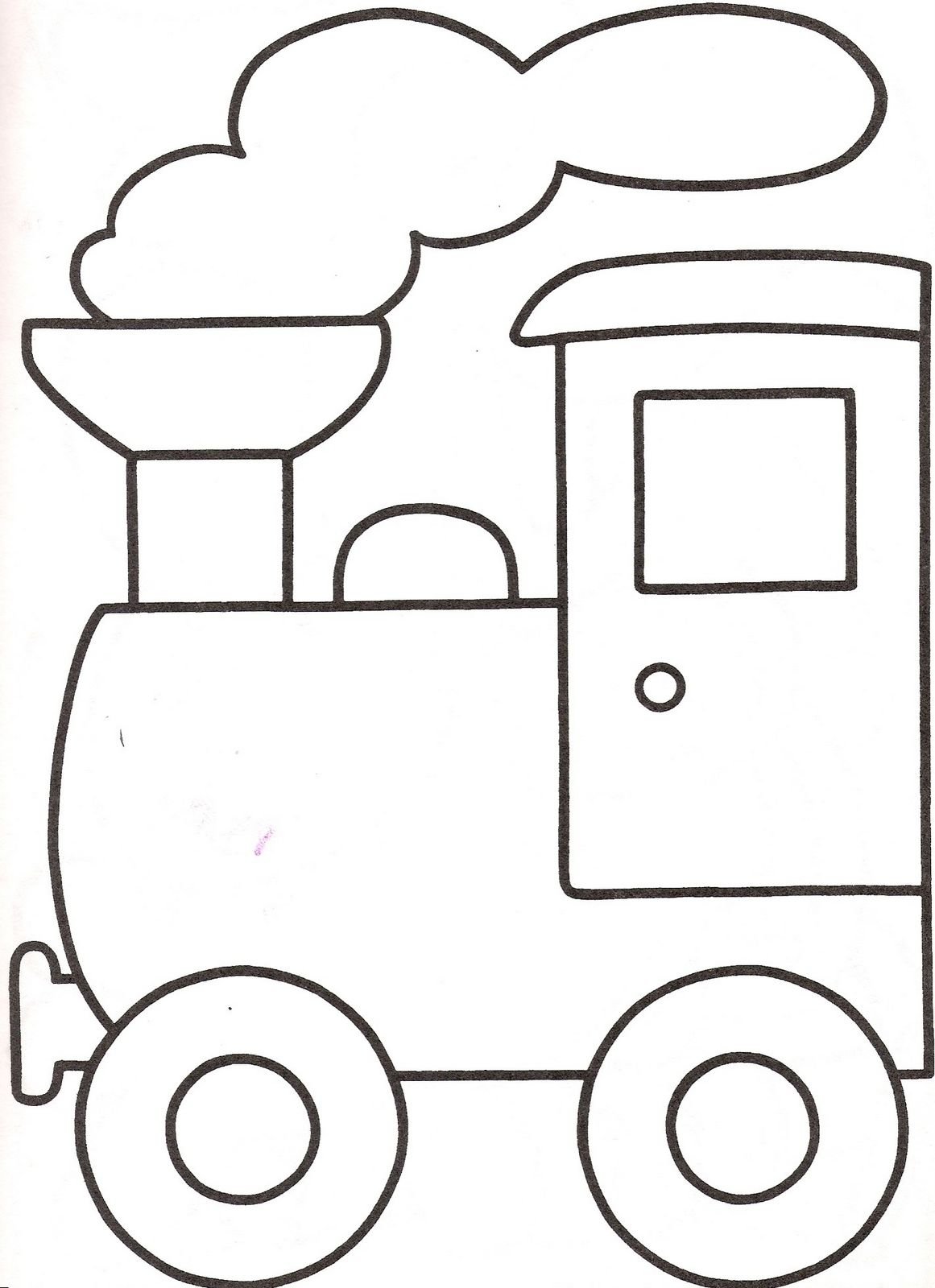 картинки паровозика для детей раскраски