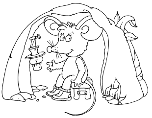 Мышка с цифрами сбоку