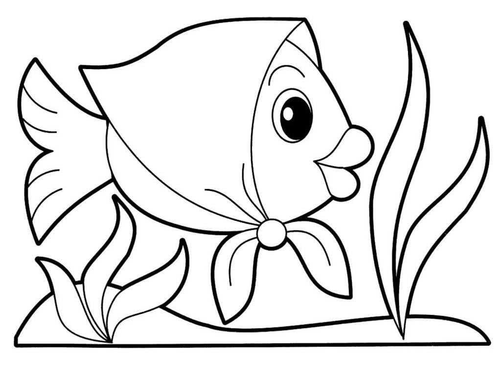 Раскраска рыбка