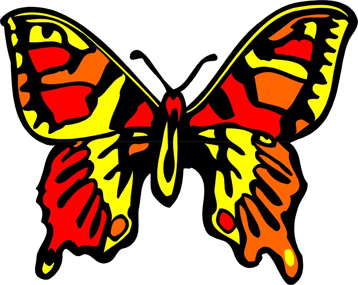 Бабочки картинки для вырезания цветные для детей
