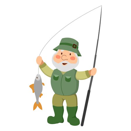 Дед с удочкой