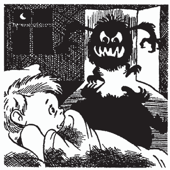 Страх раскраска