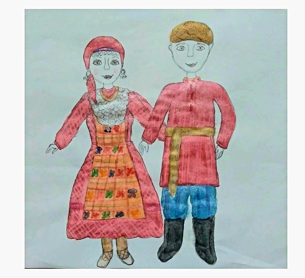 Рисунок детей в одежде