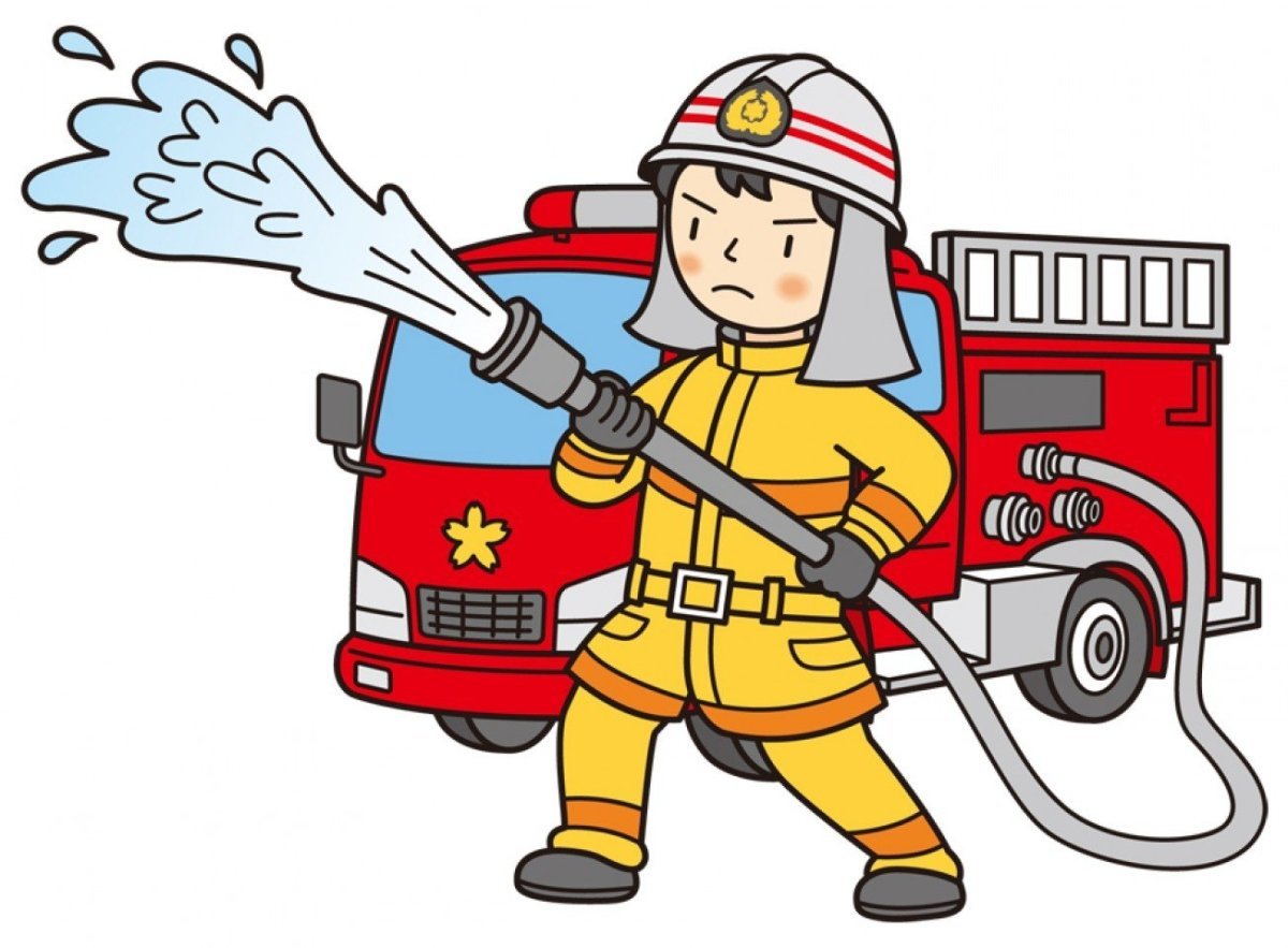 Пожарник мультяшный