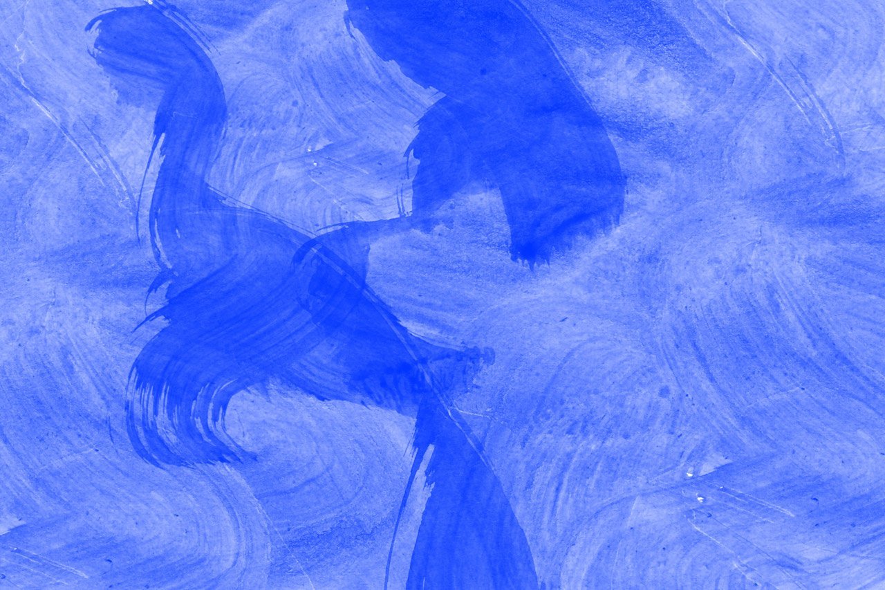 Синяя акварель