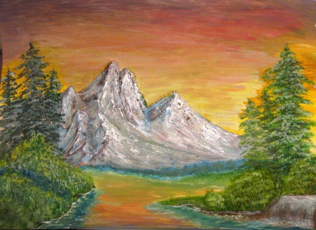 Произведение легкие горы. Рисунок гор. Пейзаж горы карандашом. Горный пейзаж карандашом цветными. Горный пейзаж гуашью.