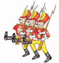 Иллюстрация деревянных солдатиков