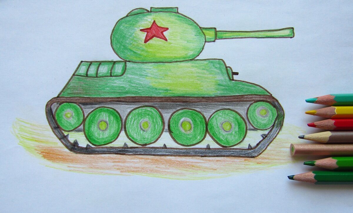 Рисование танка в подготовительной группе