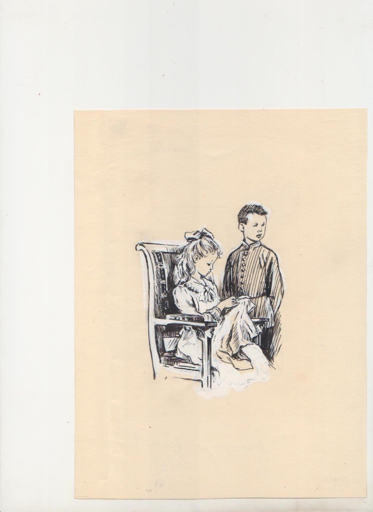 Эскиз иллюстрации к произведению л.н.Толстого «детство