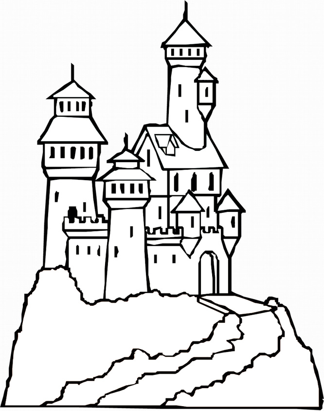Рисунок старой крепости. Раскраска замок. Замок рисунок. Рисование средневекового замка. Крепость раскраска.