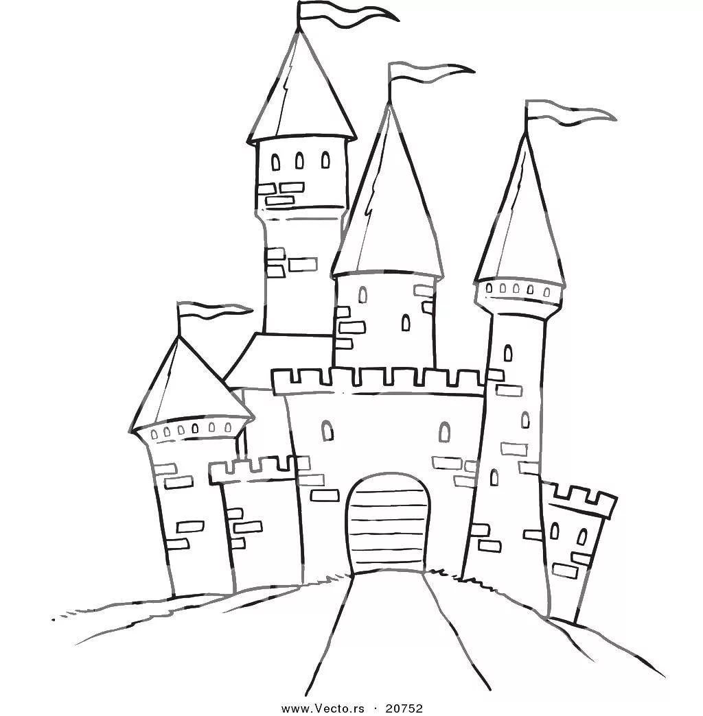 Рисунок старого замка 4 класс - 95 фото