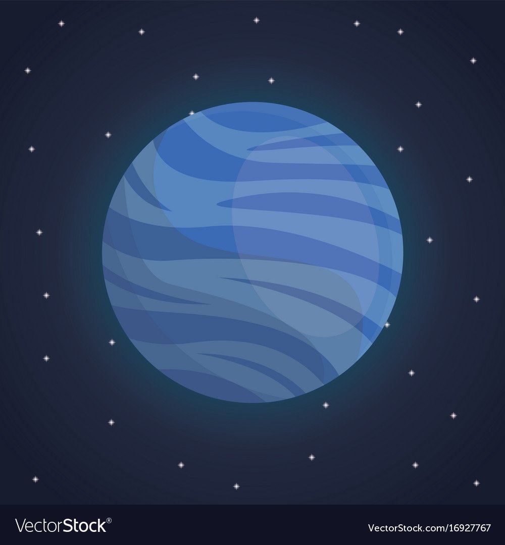 Космическая Планета Нептун вектор