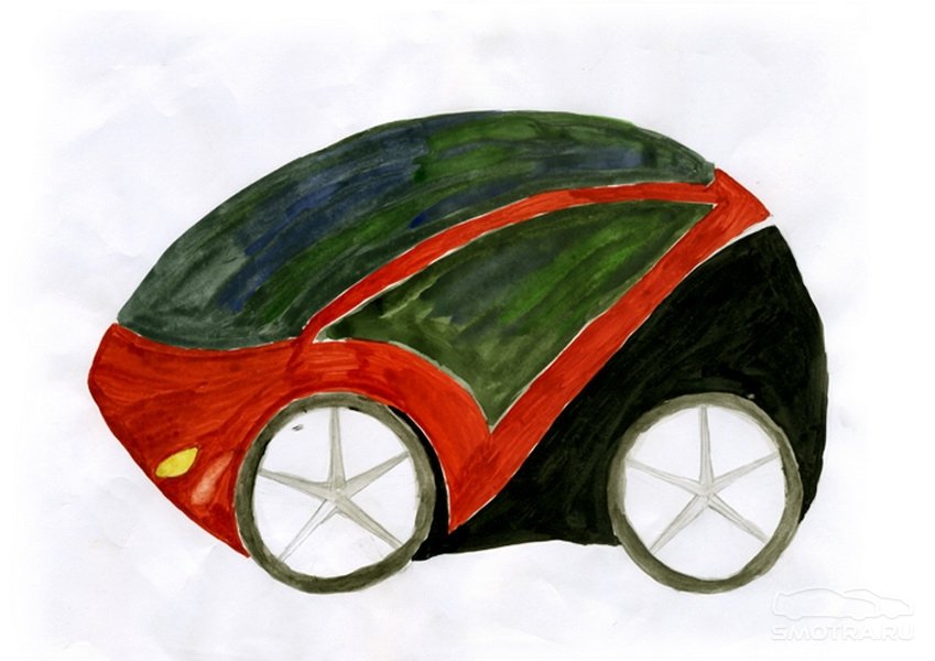 Современные автомобили рисунки детей - 84 фото