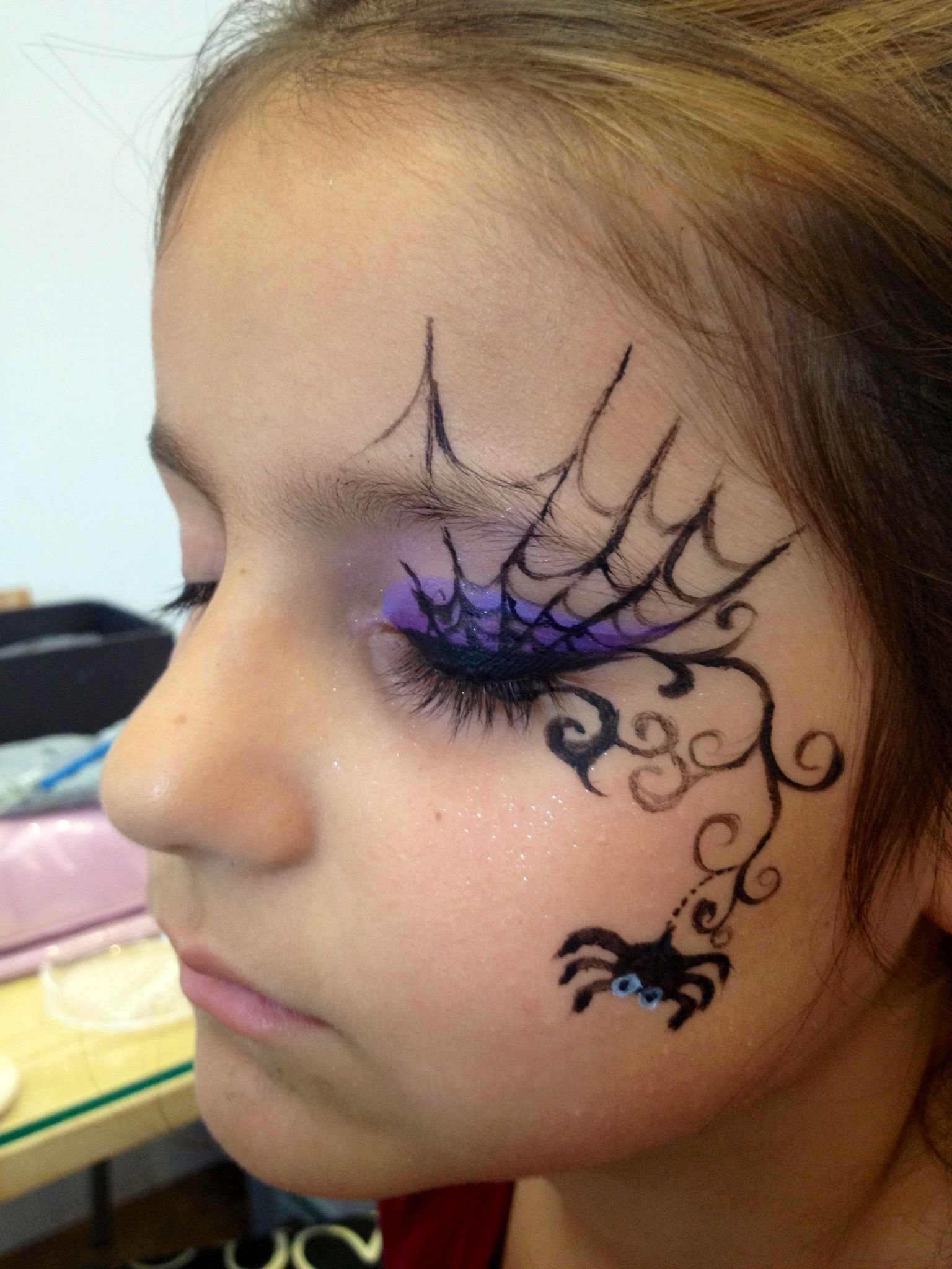 детский макияж на хэллоуин фото