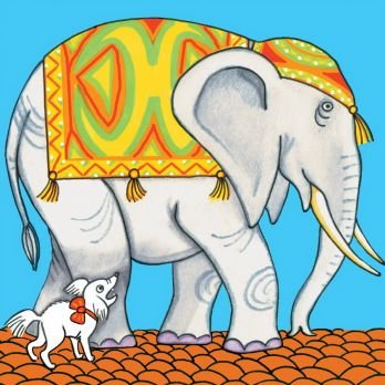 Басня Крылова слон и моська