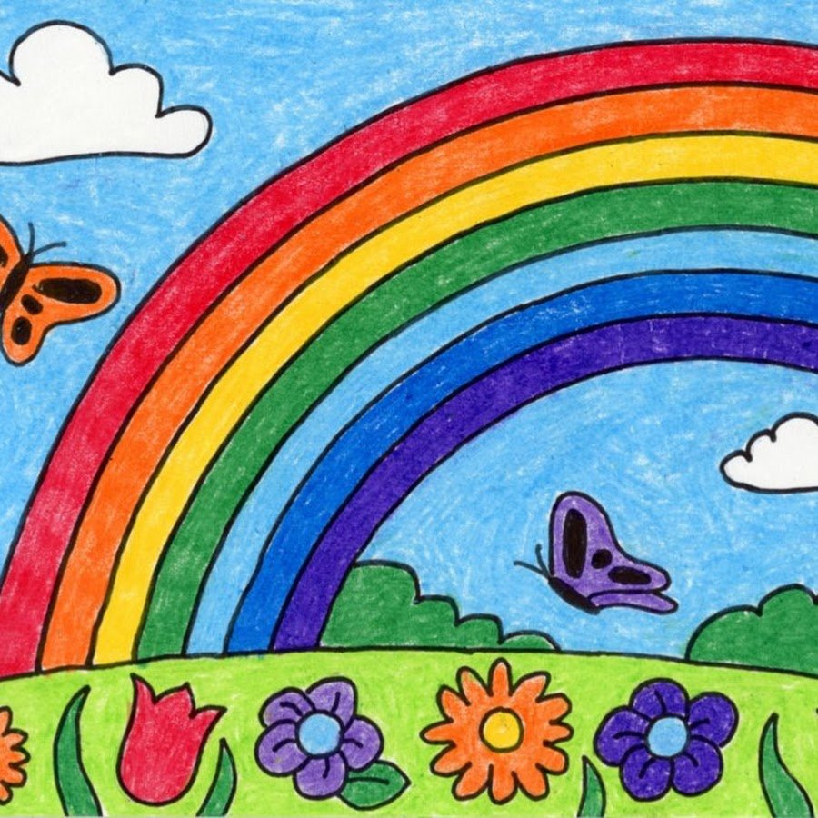 Разноцветный рисунок детский