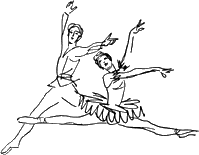 Оперно балетный театр раскраска для детей