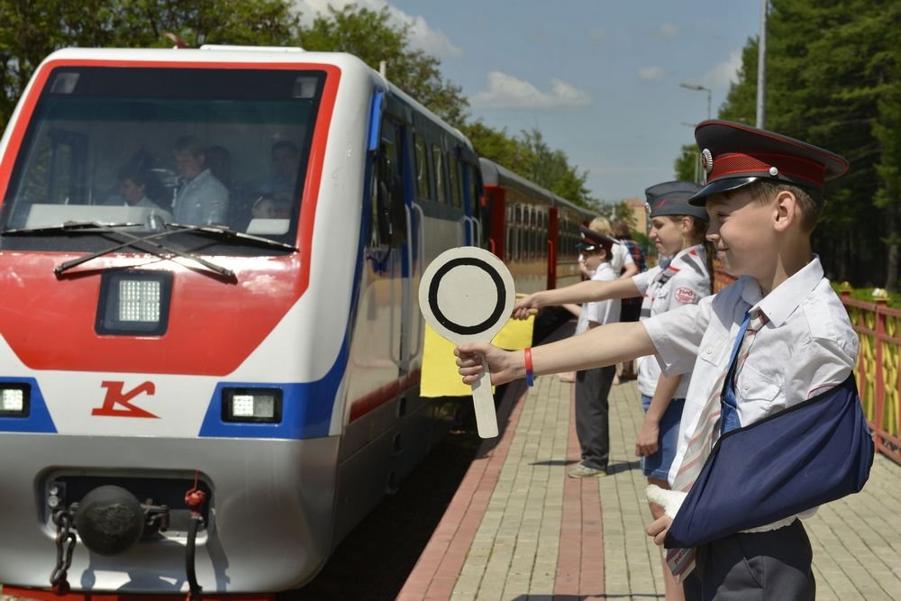 Детская железная дорога в новомосковске фото