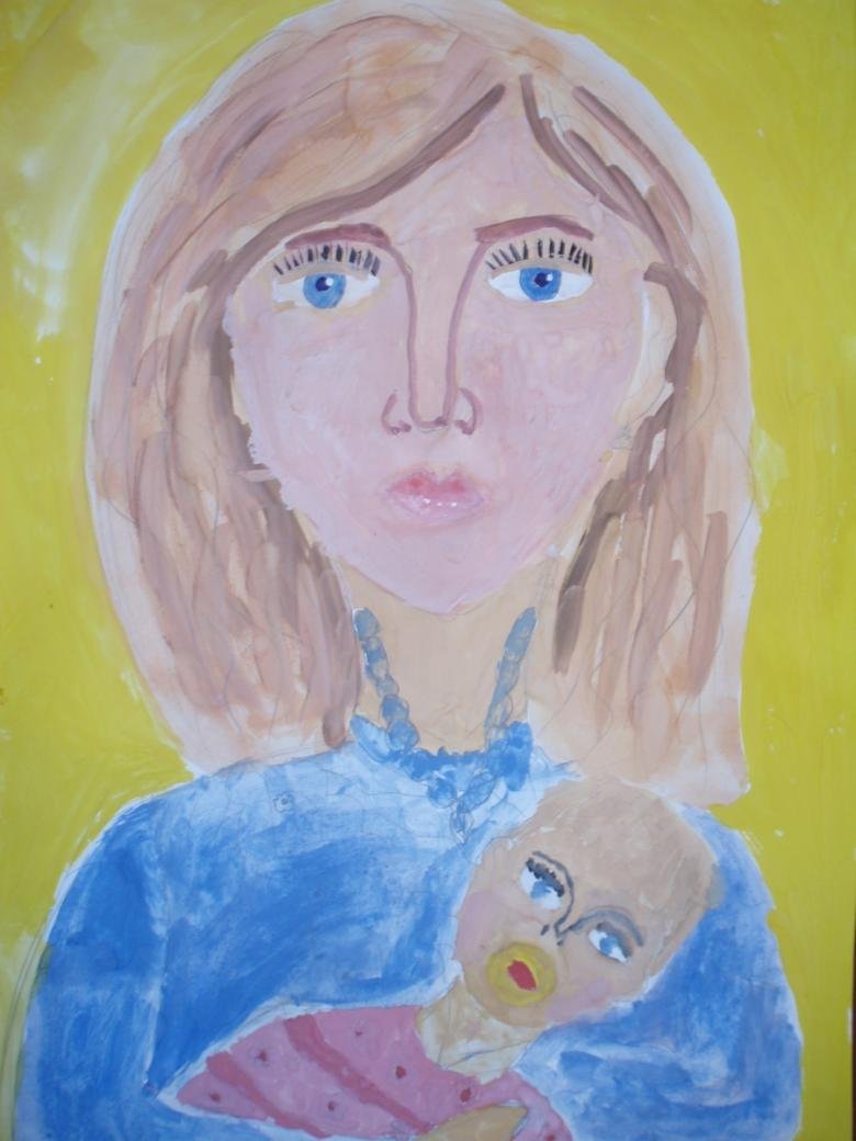 Портрет мамы для детей