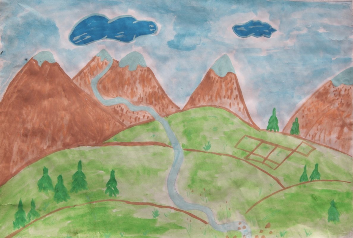 Рисунок красота гор окружающий мир. Красота гор рисунок. Рисовать красоту гор. Детские рисунки гор. Детские рисунки горы.