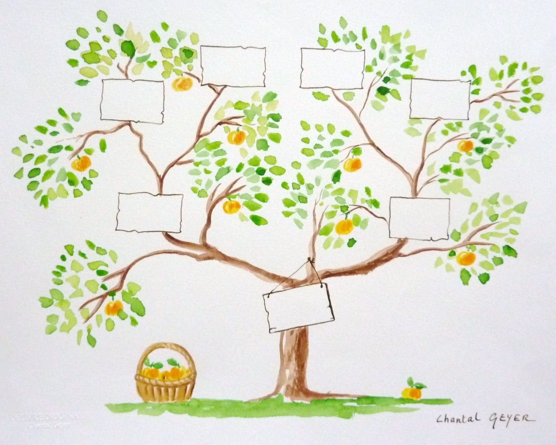 Генеалогическое дерево детские рисунки