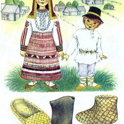 Удмуртский национальный костюм раскраска для детей