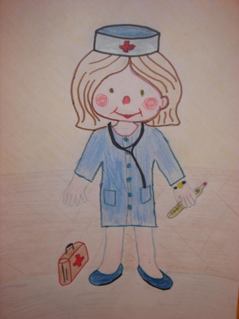 Рисование на тему профессия врача для детей