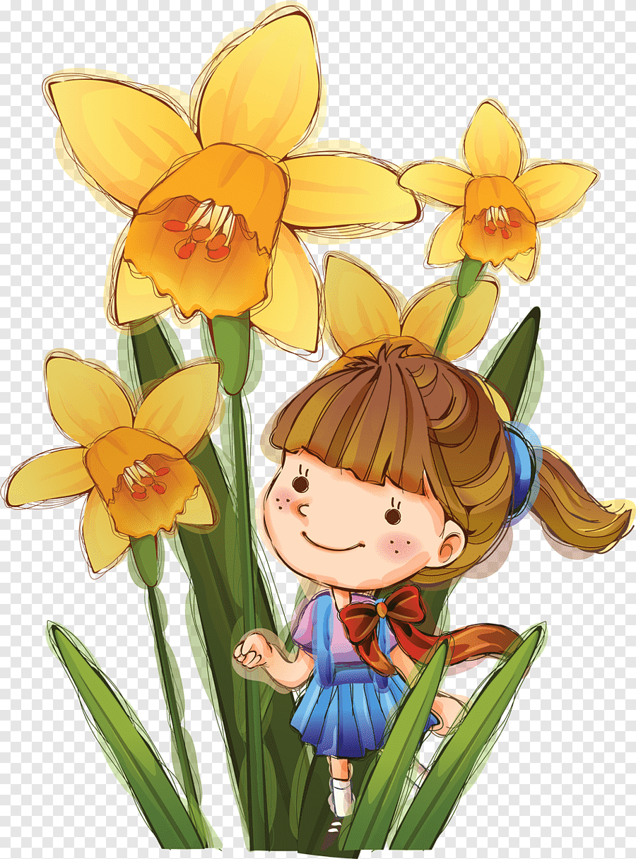 Весенние цветы детские