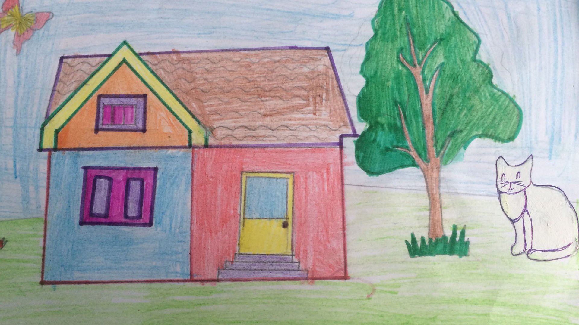 Рисование на тему дом