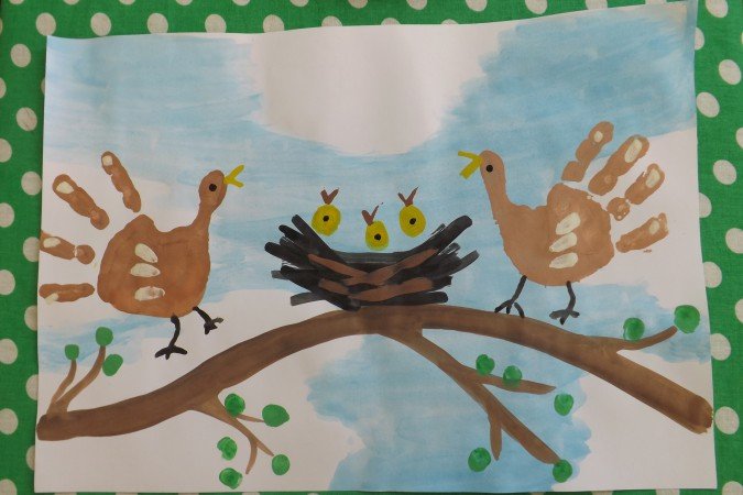 Птицы весной детские рисунки
