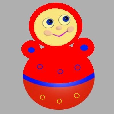 Неваляшка аппликация для детей