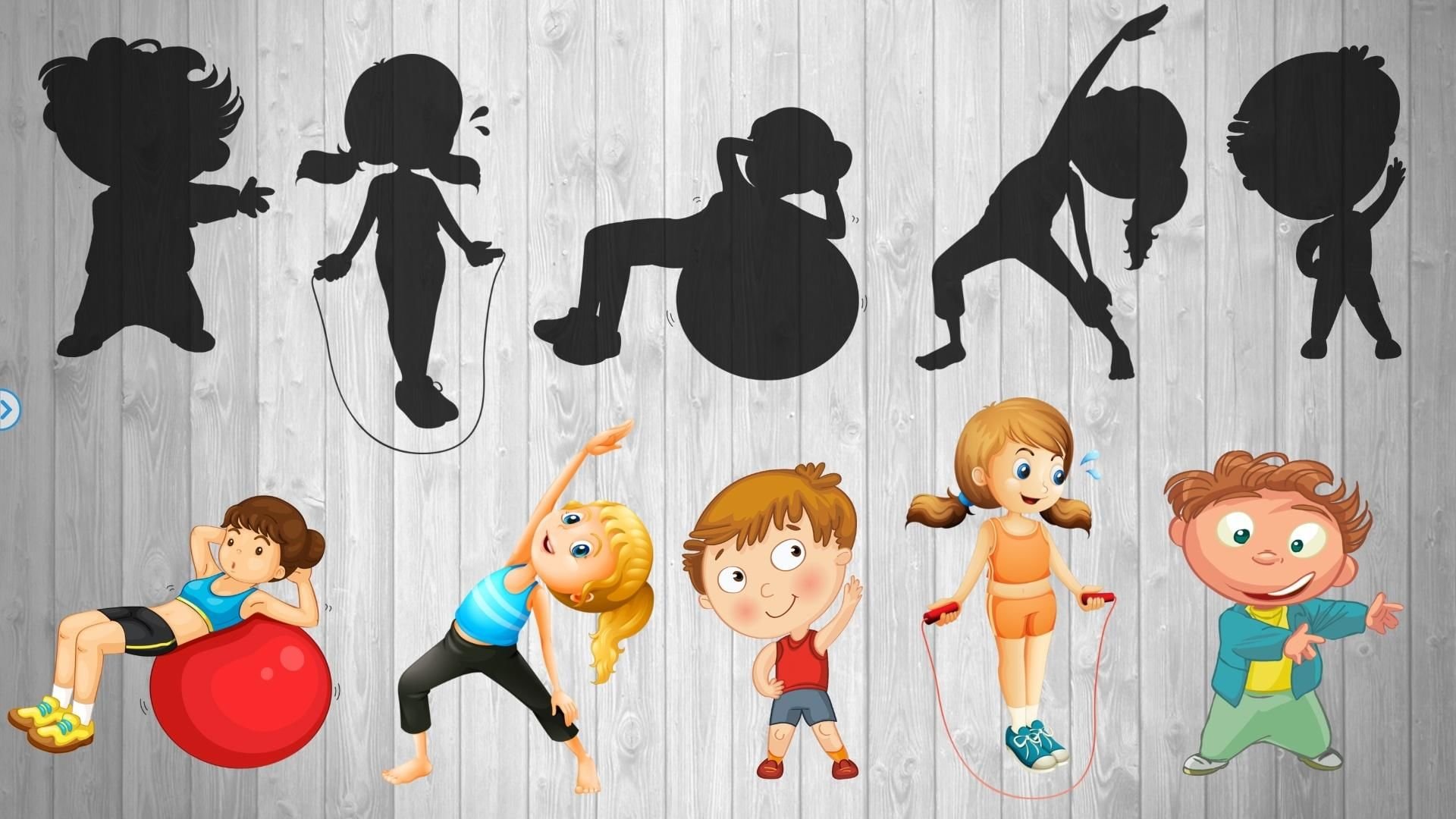 Силуэты спортсменов разных видов спорта для детей