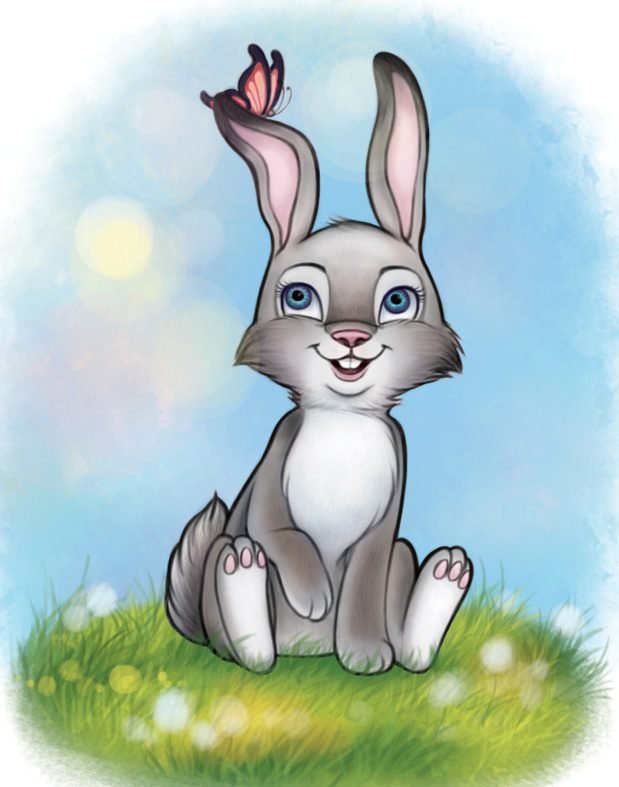 Фото зайца для детей рисунок