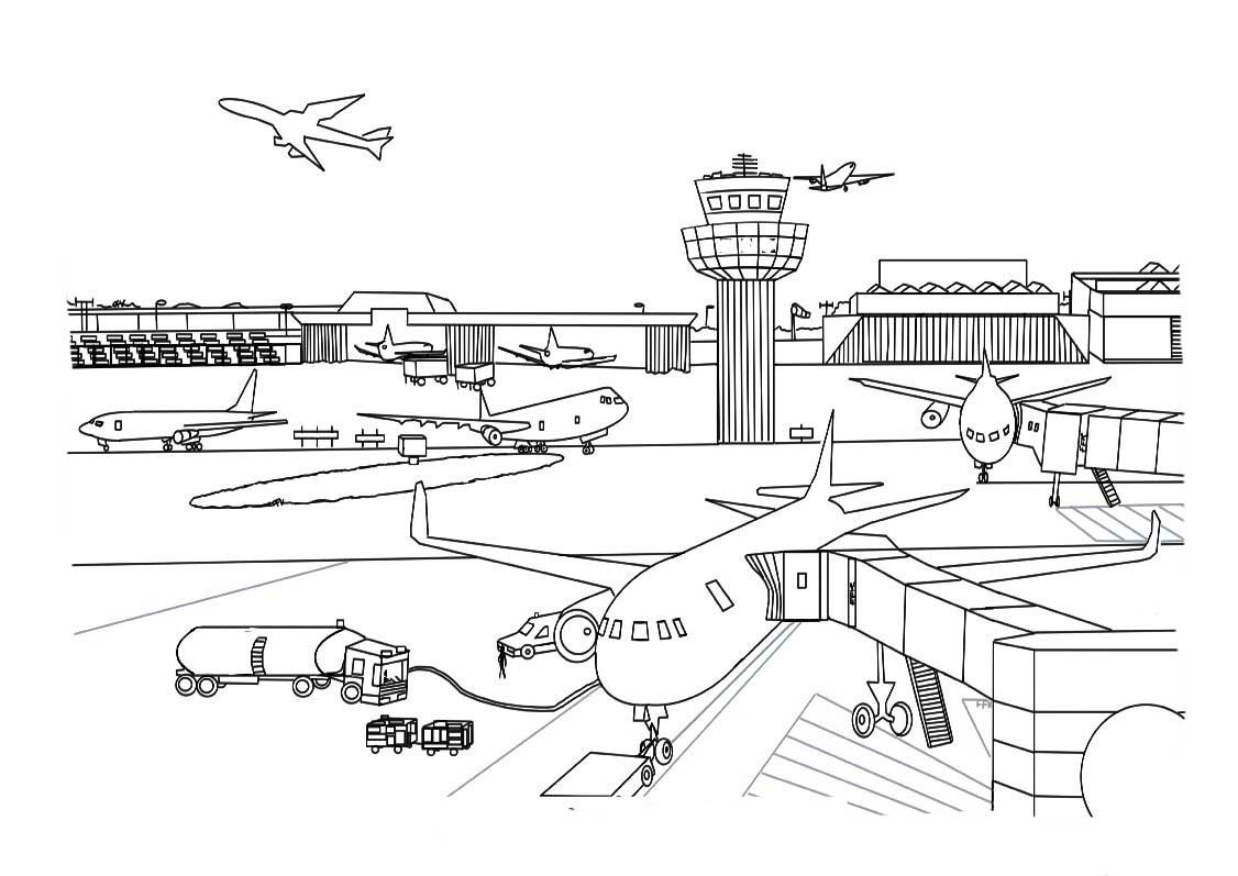 Аэропорт рисунок