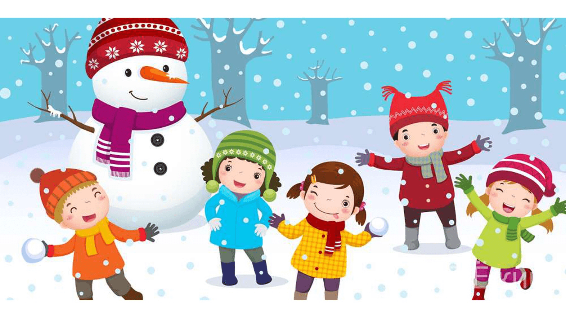 Зимние иллюстрации для детей