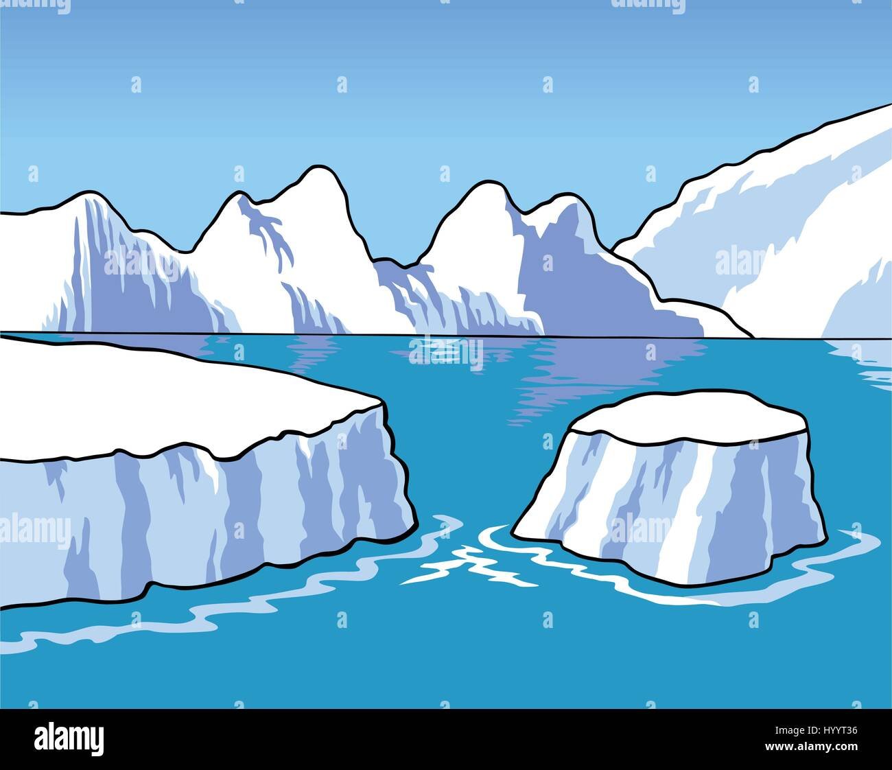 Рисунок ледников