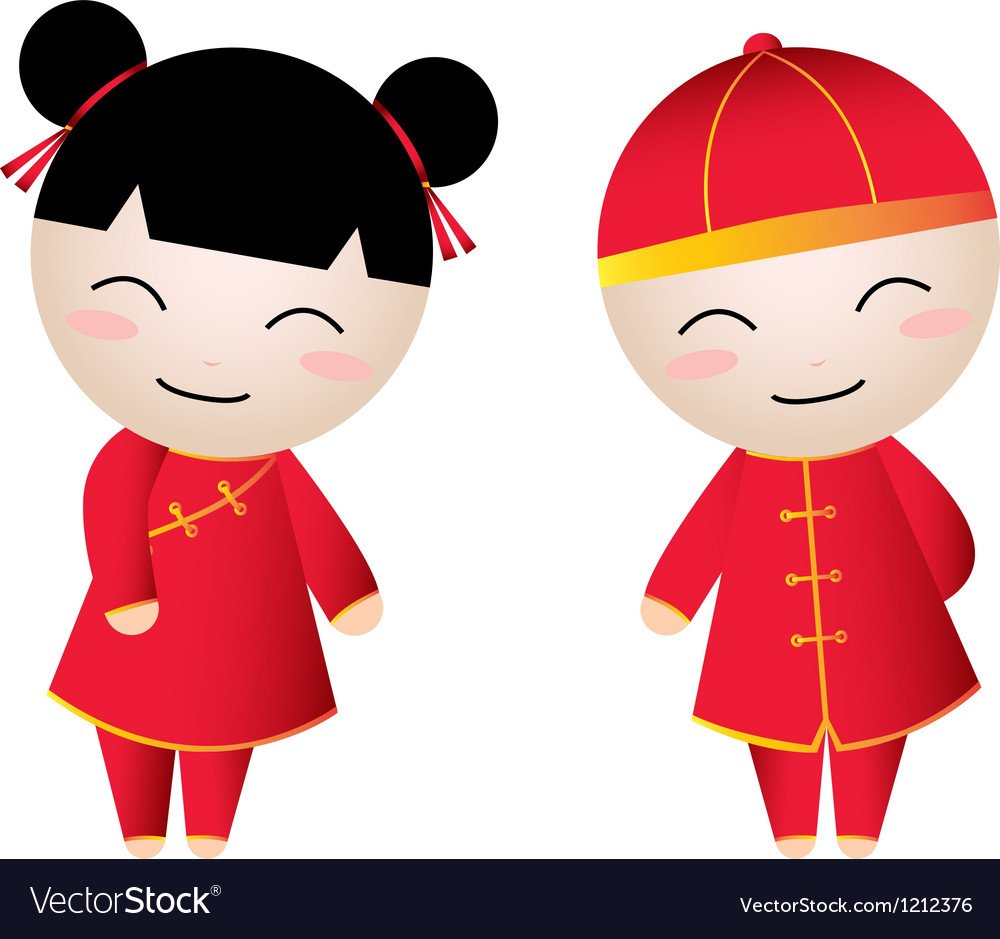 Мальчик и девочка китайцы