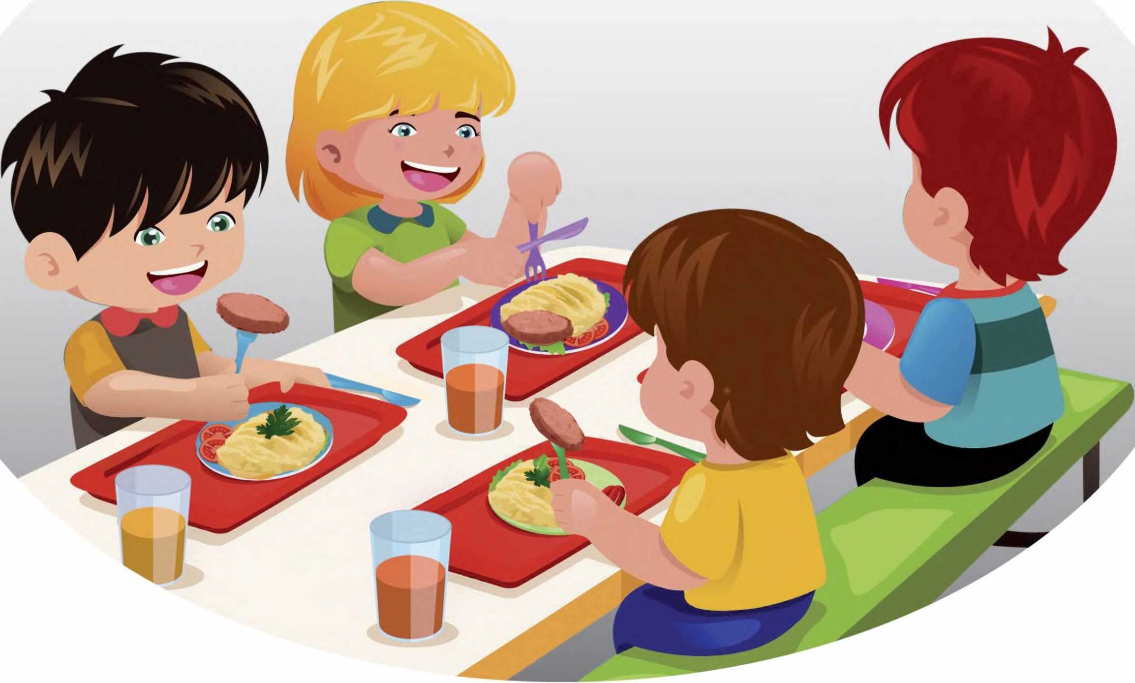 Столовая детская картинка. Дети обедают в столовой. Столовая в школе с детьми. Питание детей в столовой. Иллюстрация в столовую.