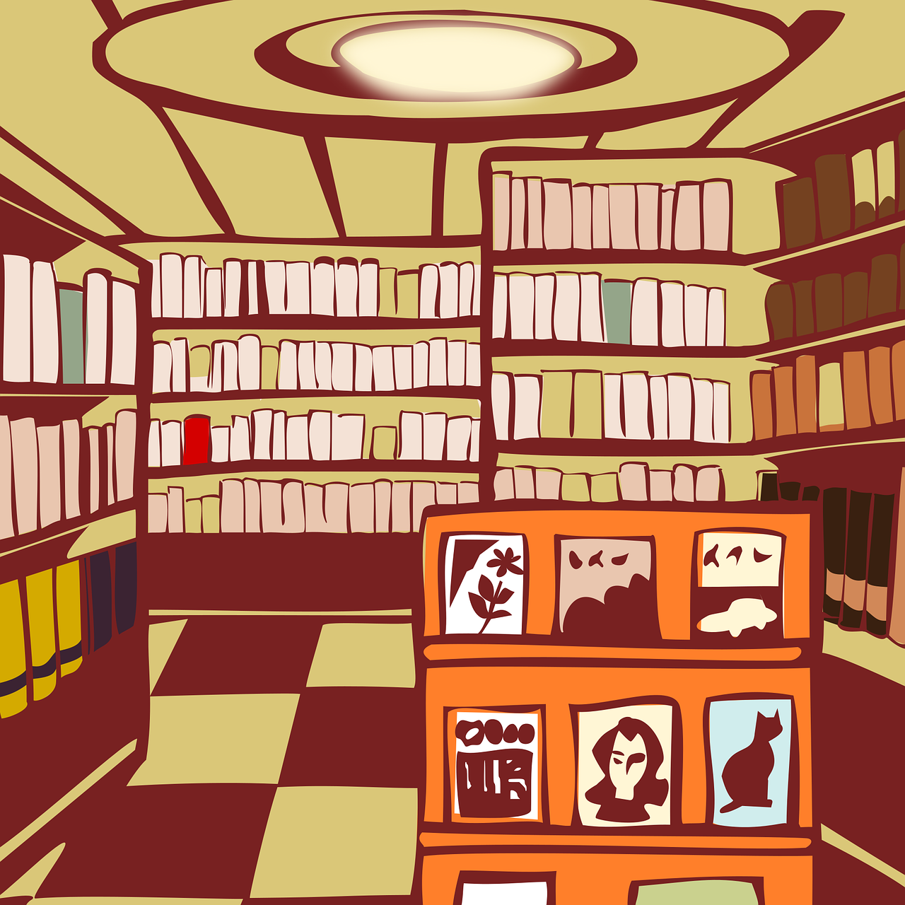 Иллюстрация библиотеки