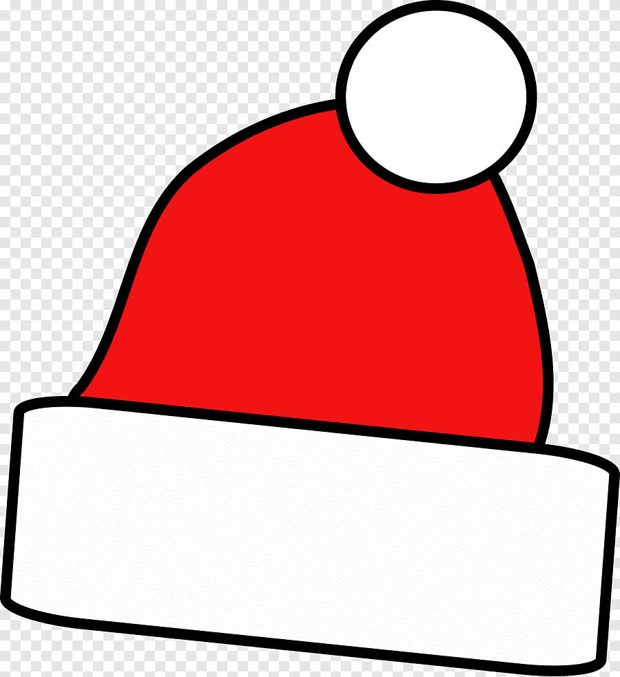 Ребенок в шапке Деда Мороза